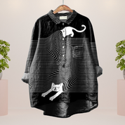 Trendy, brightly printed shirt for women