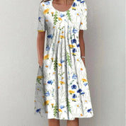 Elegant fitted midi dress for women