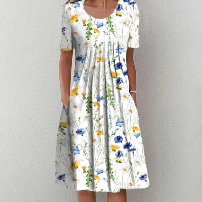 Elegant fitted midi dress for women