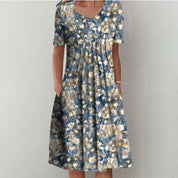 Elegant fitted midi dress for women