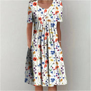 Elegant fitted midi dress for women