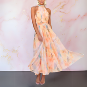 Women's Maxi Dress with Colorful Pattern