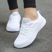 Damen-Schnürschuhe mit niedrigem Schaft und dicker Sohle