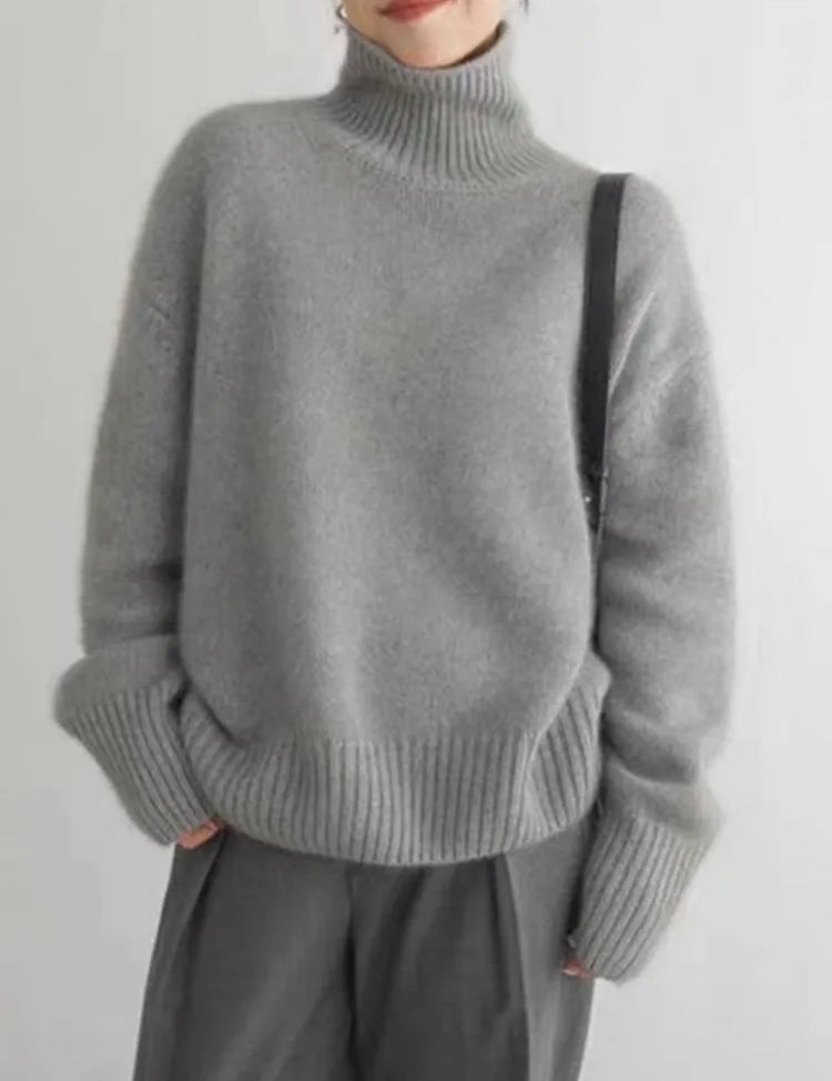 DamenCashmereRollkragenpullovermitRippenbundundRippenarmeln_1.webp