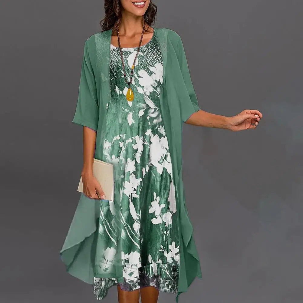 Elegant-1-Set-Stylish-Flower-Pattern-Large-Hem-Dress-Suit-Temperament-Cardigan-Dress-Set-Round-Neck.jpg