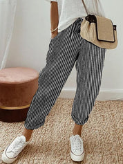 Women's Leisure Trousers with Side Pockets