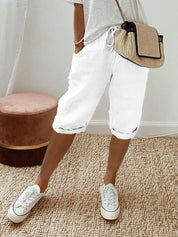 Women's Casual Trousers with Elastic Waistband