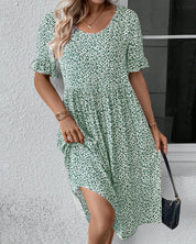 Women's Floral Short Sleeve Casual Dress