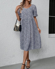 Women's Floral Short Sleeve Casual Dress