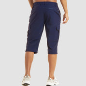 Herren-Cargoshorts mit Reißverschlusstaschen und verstellbarem Bund
