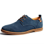 Herren-Oxford-Schuhe mit Schnürverschluss und genähten Details