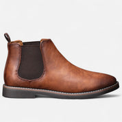Herren Stiefeletten mit elastischen Seiteneinsätzen und Zuglasche hinten