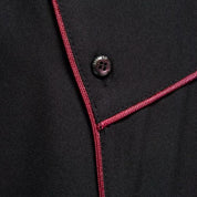 Herren Casual Hemd mit asymmetrischer Knopfleiste und Stehkragen