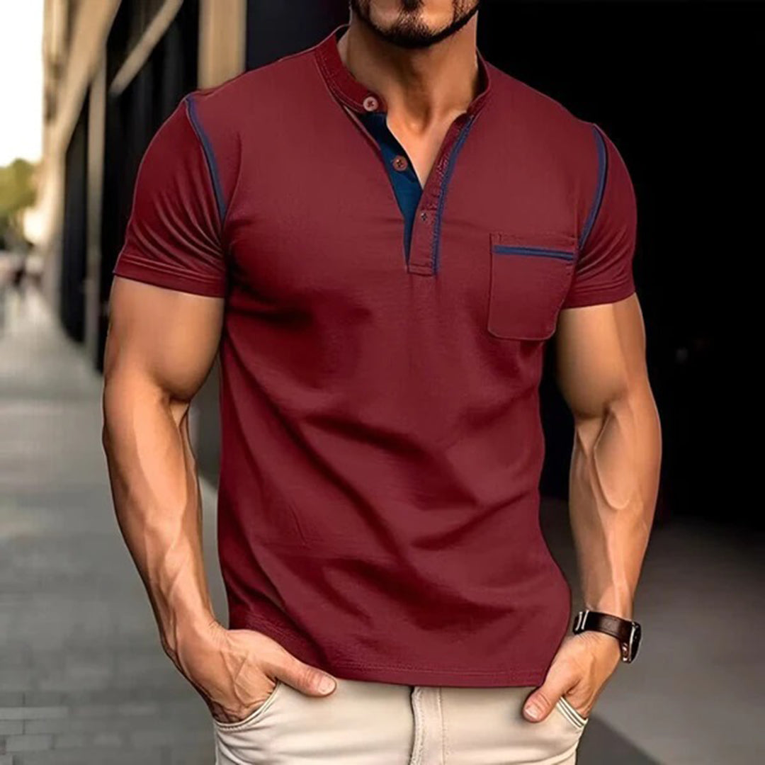 Klassisches Polo mit Brusttasche für Männer