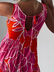 Elegant sleeveless midi dress for women