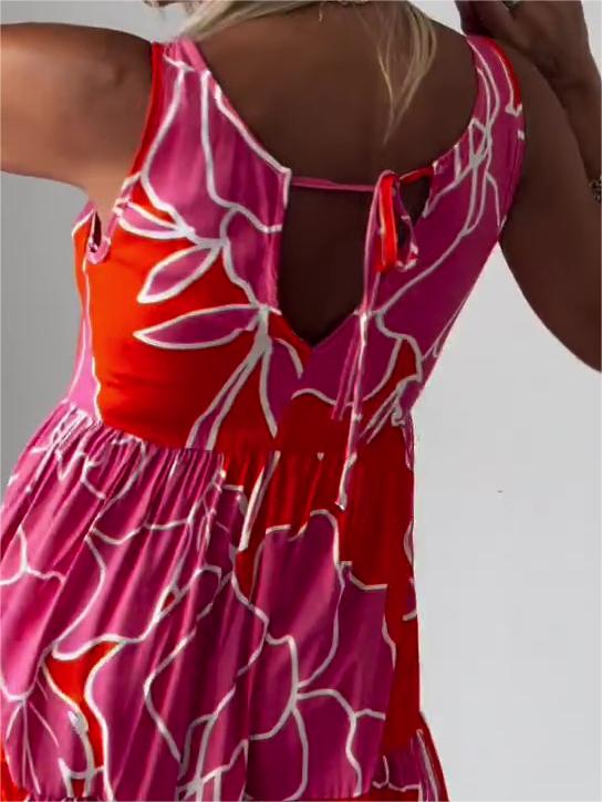 Elegant sleeveless midi dress for women