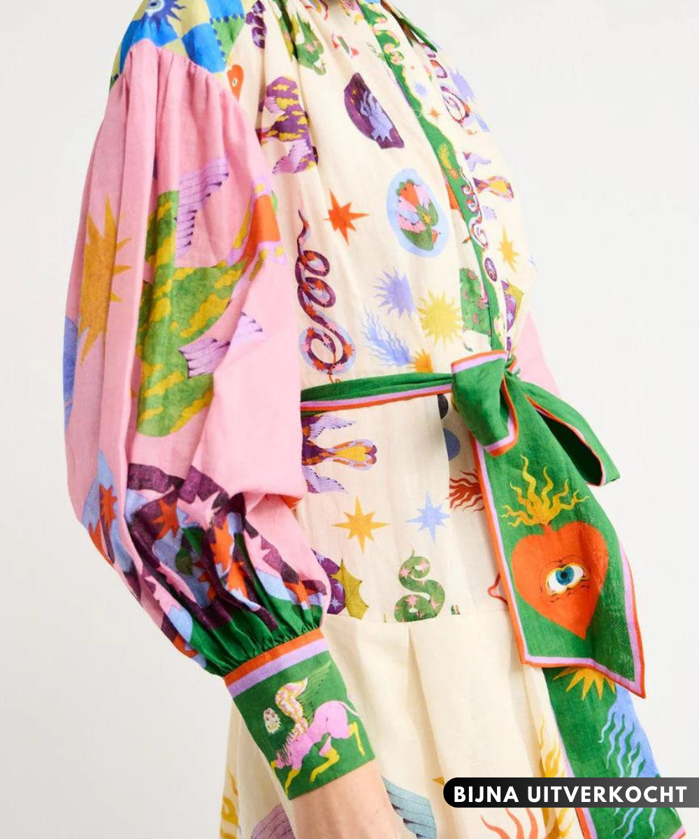 Bold Floral Maxikleid für Frauen