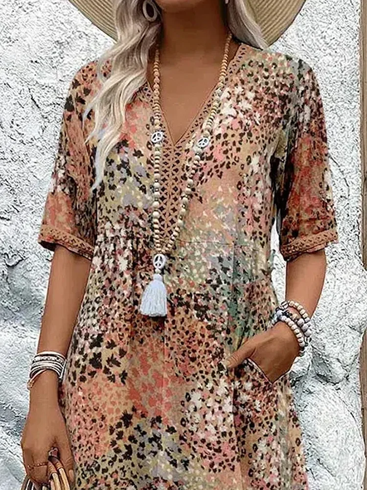 Chic vibrant midi dress for women