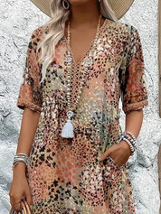 Chic vibrant midi dress for women